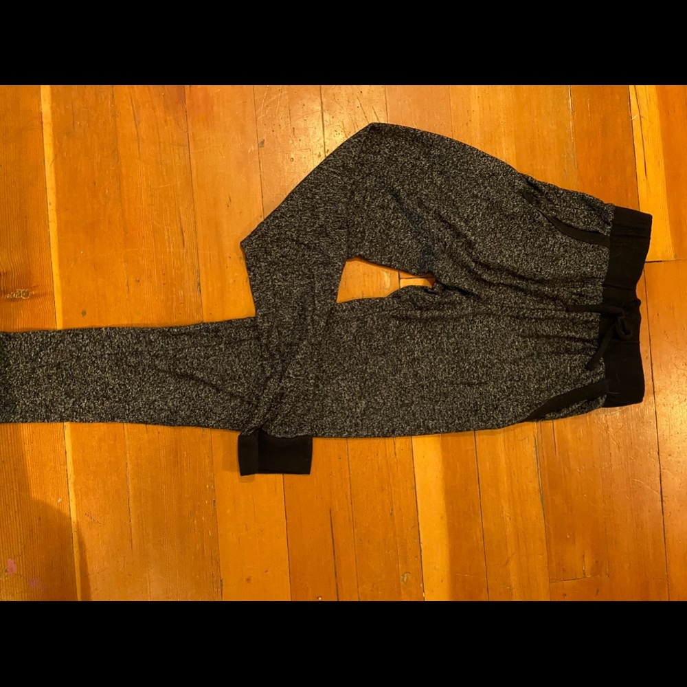 Black and grey joggers